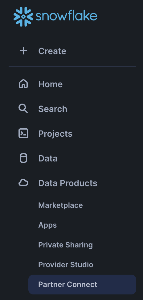 Click the '+ New project' button on the top right